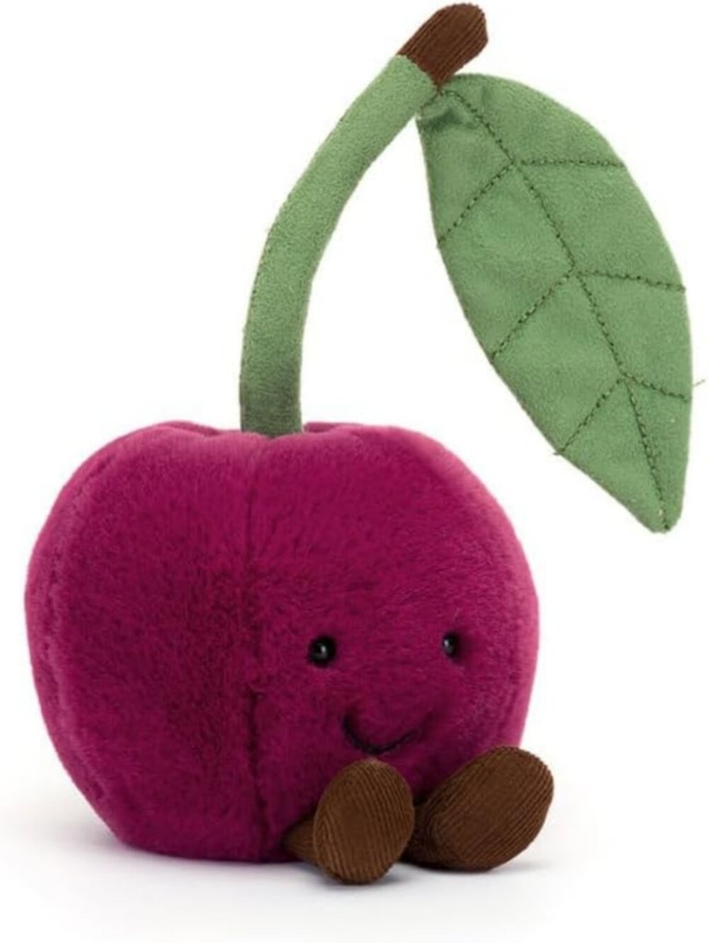 Adorable Amuseable Cherry Plush Toy | Soft, Cute Stuffed Fruit | Perfect Gift